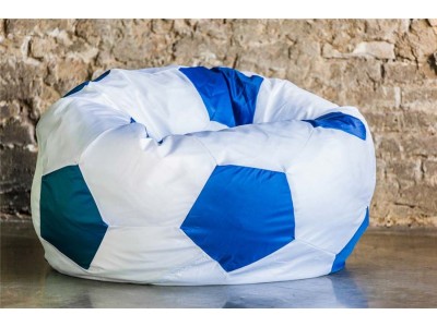 Кресло Мяч Бело-Голубой Оксфорд