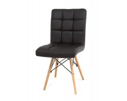 Стул S-811-9MT (PU BLACK / натуральный) БАЗОВЫЙ