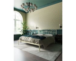 Кровать "Глэдис" без изножья (120х200/ноги металл/цвет Бежевый)