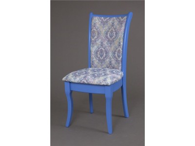 Стул Визит-1 (цвет Лаванда/ массив/гобелен Дамаск бело-голубой 3)