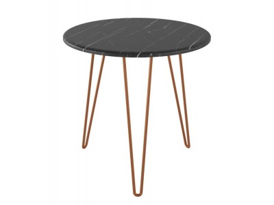 Стол журнальный "Рид Купер 530" (Черный мрамор)