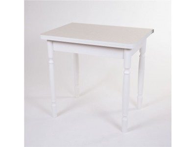 Стол обеденный ЛС-831 (Лен 1312/ ноги Белые точеные)