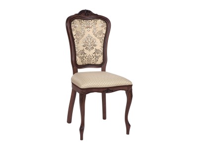 Стул Виконт (тон 317+ патина чёрная/ткань Агата серая/компаньон(Ц))