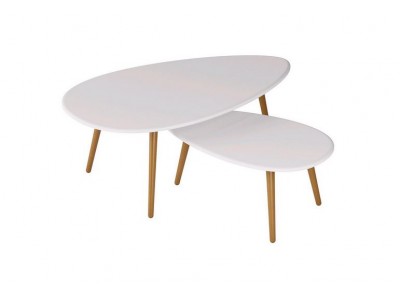 Стол журнальный "Твинс" (Белый)