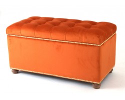 Банкетка Chester VS-03 сундук TOGAS (COL 56 терракотовый/ноги темный орех) велюр