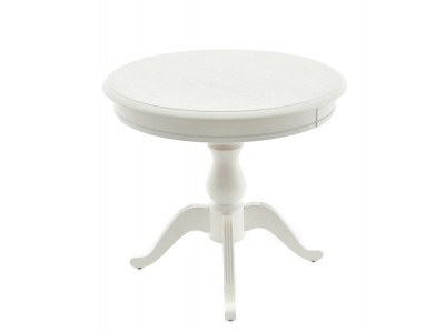 Стол "Фабрицио-1" раздвижной (D 820 / Цвет дерева:Тон 9 Эмаль белая)