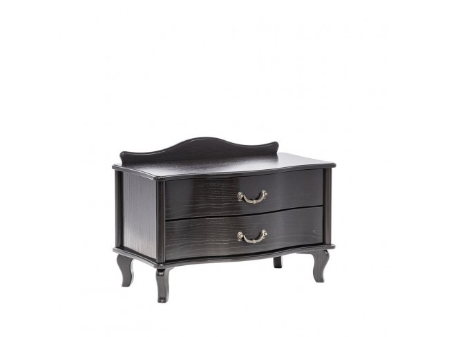 Прикроватная тумбочка Джульетта широкая 2 ящика (Венге) Ls