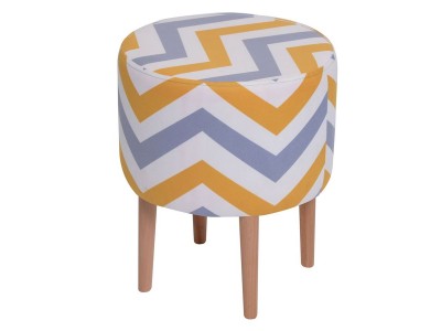 Пуф "Лекко" (Скандинавия Желто-серый)