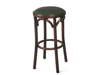 Табурет барный 650 Венский мягкий (темный тон, экокожа Зеленая)