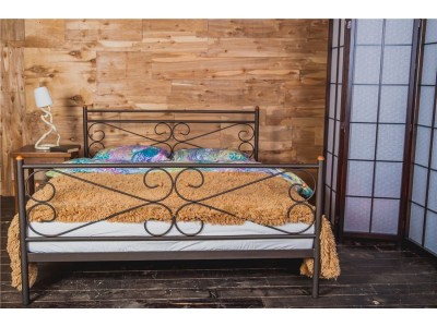 Кровать двуспальная Мишель (160х200) коричневый бархат Кровать двуспальная Мишель (160х200) коричневый бархат