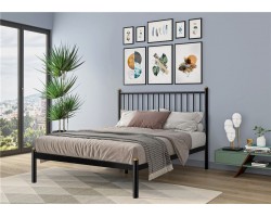 Кровать АРЗУ (140х200/металлическое основание, усиленное) Чёрный