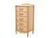 Комод "Джульетта" узкий 5 ящ.(светлый дуб) Вис