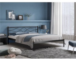 Кровать Экзотика (140х200/цвет Черный/ металлическое основание)