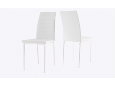 ВИНС Стул Белый/Белый, экокожа