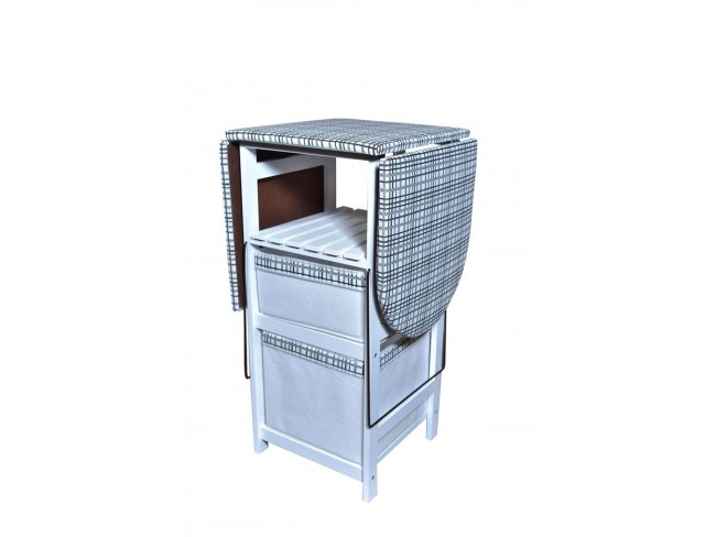 Комод гладильный Т-1М (Белый/обивка ткань №18)