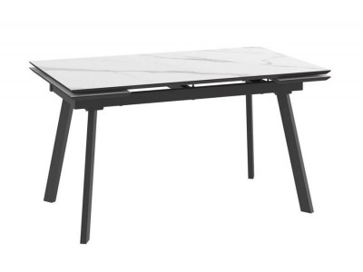 Cтол с керамическим покрытием MILANA FOUR-160 (CALAKATTA ST CER/Черный) 160(40+40)х90