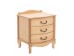 Прикроватная тумбочка Джульетта 3 ящика (Светлый дуб)