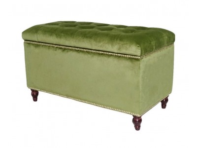 Банкетка Chester VS-03 сундук TOGAS (COL 18 болотный/ноги темный орех) велюр