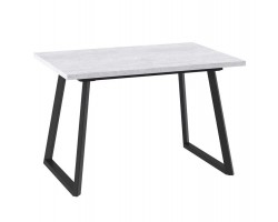 Стол раздвижной Loft-120(160)х80 Серый сланец/Чёрный