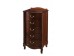 Комод "Джульетта" узкий 5 ящ.(орех ) Вис