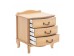 Прикроватная тумбочка Джульетта 3 ящика (Светлый дуб) Прикроватная тумбочка Джульетта 3 ящика (Светлый дуб)