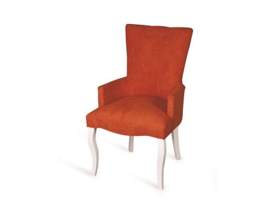 Кресло Виктория (эмаль белая / G08 - морковный)