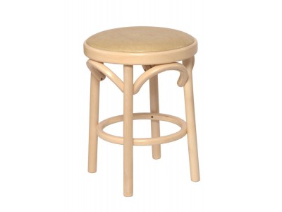 Табурет Венский мягкий (беленый дуб, экокожа бежевая)