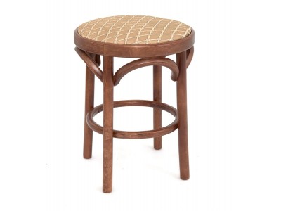 Табурет Венский мягкий (средний тон, ткань 2 caramel)