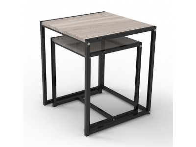 Стол журнальный "Терса" комплект (ясень шимо светлый) Стол журнальный "Терса" комплект (ясень шимо светлый)