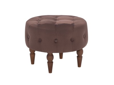 Банкетка "Classic-АУ-05" (Супернова 33/велюр Шоколад/ноги Орех)