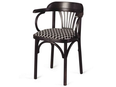 Стул Венский мягкий (венге, ткань 5 black)