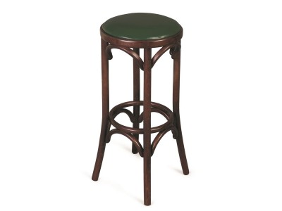 Табурет барный 750 Венский мягкий (темный тон, экокожа Зеленая)