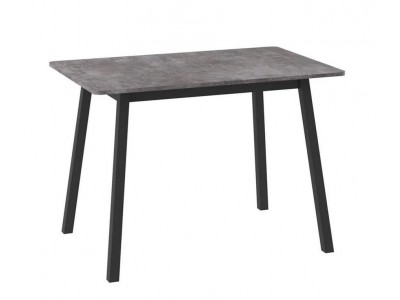 Cтол раздвижной ТИРК Радиал-110 (Дымчатая керамика/Черный) 110(140)х70