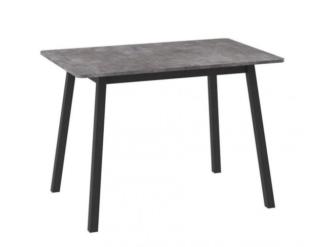 Cтол раздвижной ТИРК Радиал-110 (Дымчатая керамика/Черный) 110(140)х70