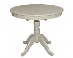 Стол Круглый D1000 (Слоновая кость/массив березы, МДФ, ШПОН)