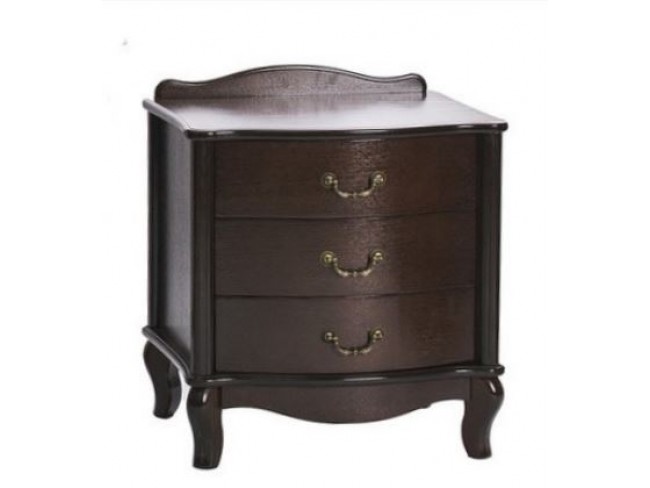 Тумбочка прикроватная "Джульетта" 3 ящ. (венге) Вис