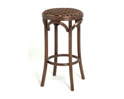Табурет барный 650 Венский мягкий (темный тон, ткань 3 brown)