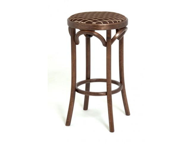 Табурет барный 650 Венский мягкий (темный тон, ткань 3 brown)