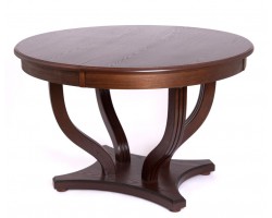 Стол круглый "Милорд-120" (Милорд-120 стол круглый (120х170/ темный орех/патина темная)