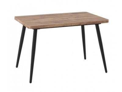 БОРГ RADIAL-120(160)х80стол раздвижной, Дуб велингтон/черный