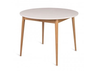 Стол Боско-1000 (столешница белая эмаль / натуральный)