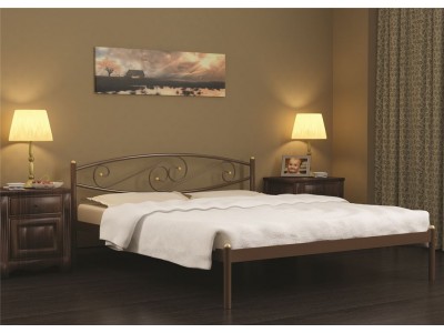 Кровать двуспальная Волна (120х200/металлическое основание) Бежевый Кровать двуспальная Волна (120х200/металлическое основание) Бежевый