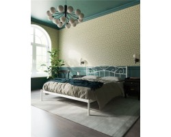 Кровать "Глэдис" без изножья (120х200/ноги металл/цвет Белый)