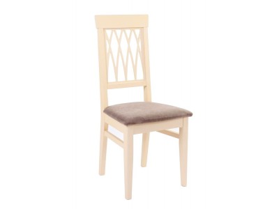 Стул "Кристиан" (ткань: Бренди Латте /дерево:Тон 10 Слоновая кость RAL 1015)