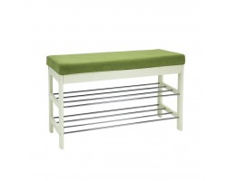 Банкетка "Грейс" (дуб шампань/ткань Verona apple green) Ls