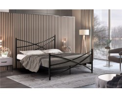 Кровать Лиана (120х200/металлическое основание) Черный