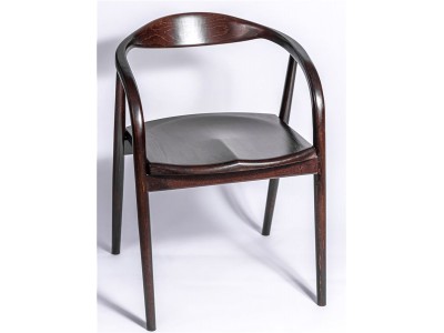 Полукресло венское Diona (темный орех) жесткое сиденье