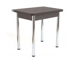 Стол обеденный ЛС-831 (Лен 8514/царги Венег/ноги Хром)