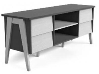 ТВ-тумба "Сканди" (Натуральное дерево/дуб шампань) ТВ-тумба "Сканди" (Натуральное дерево/дуб шампань)