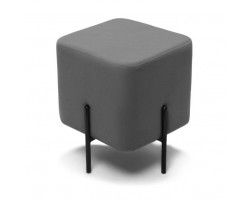 Пуф "Аликанте" (серый/ноги черные)